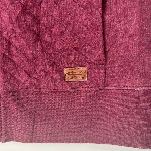 L.L. Bean Quilted Full-Zip Sweater - Deep Purple - Picture 3 of 12